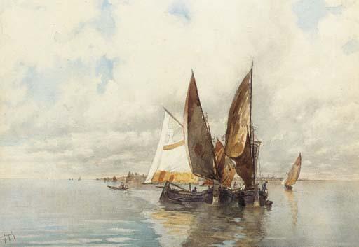 Emmanuele Brugnoli - Fishing boats at sea