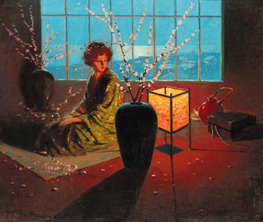 Endre Komáromi-Kacz - Enchanted by lamplight