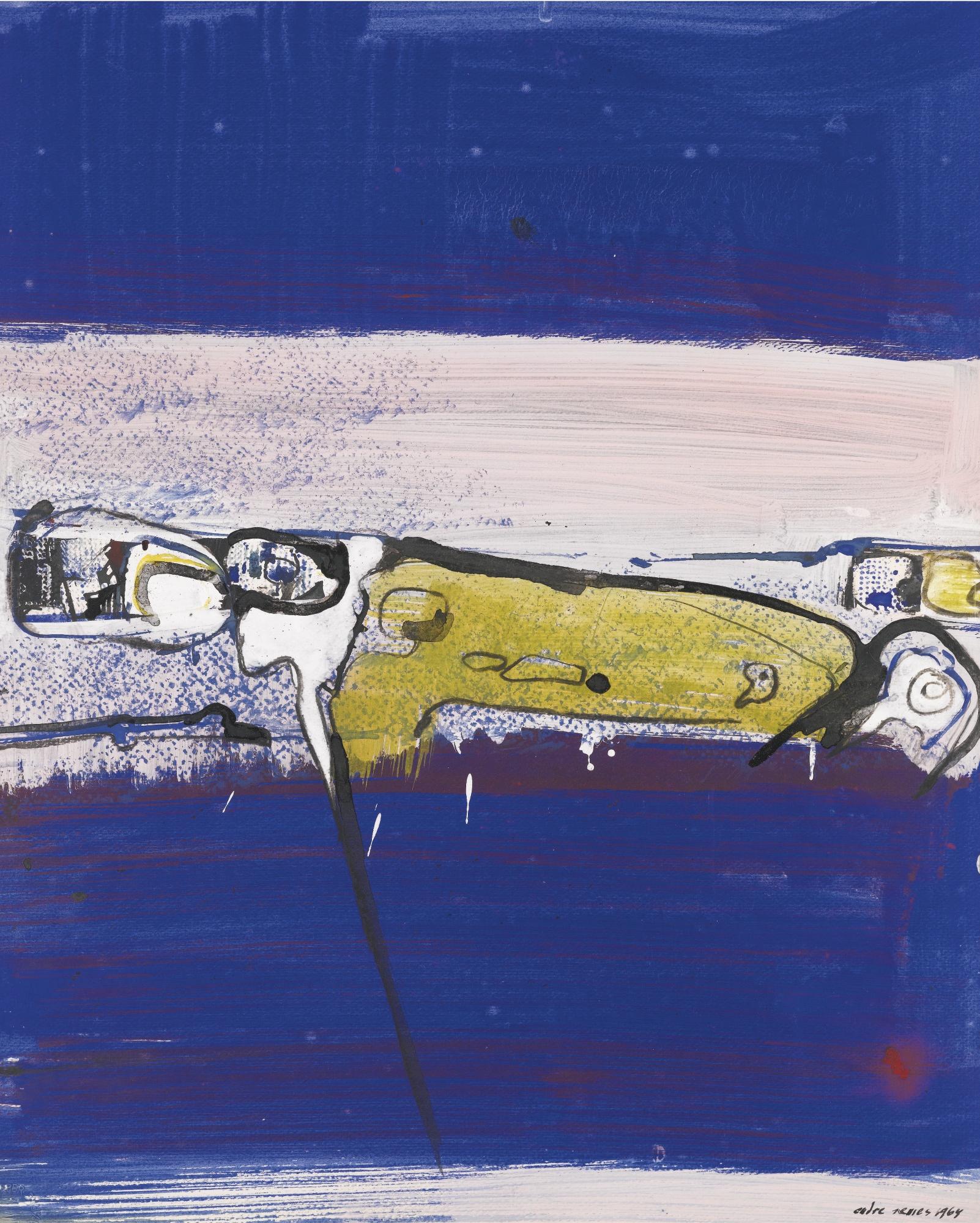 Endre Nemes - Hungarian blue Abstract