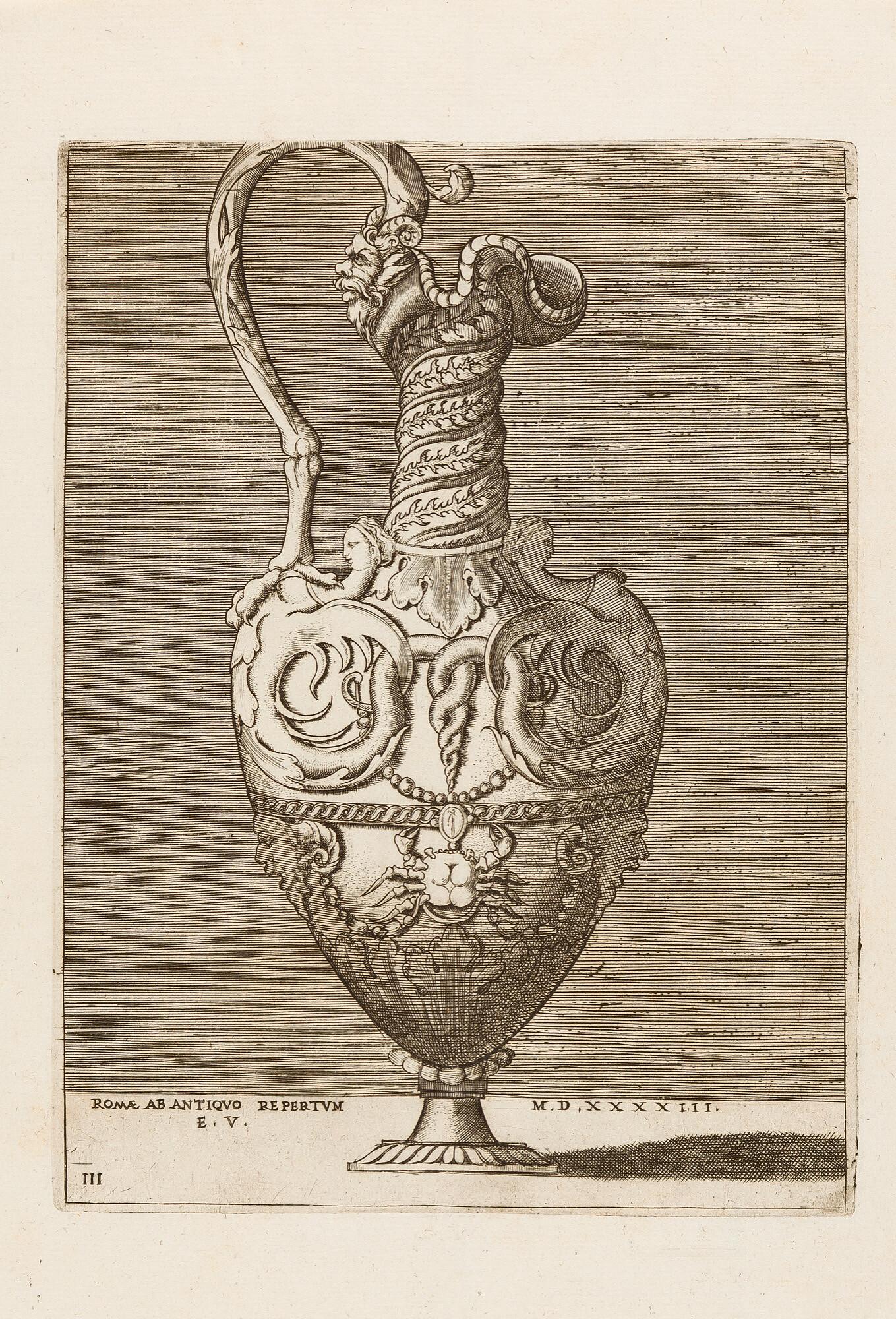 Enea Vico - 9 Bll. aus der Folge: Antike Vasen.