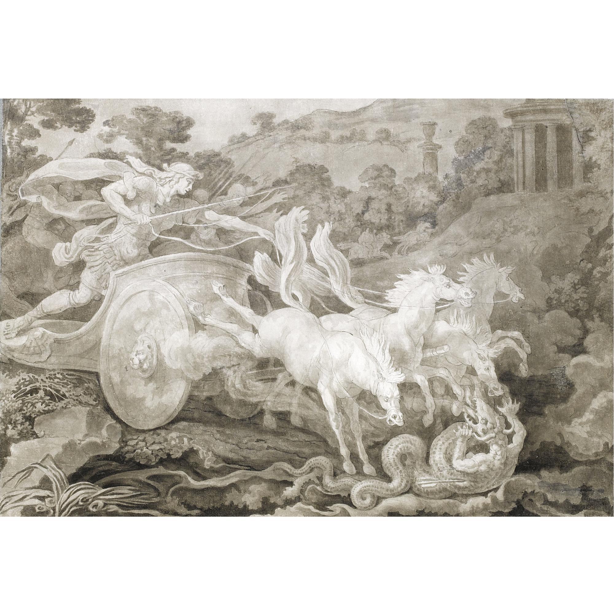 Ennemond-Alexandre Petitot - Apollo Destroying The Python