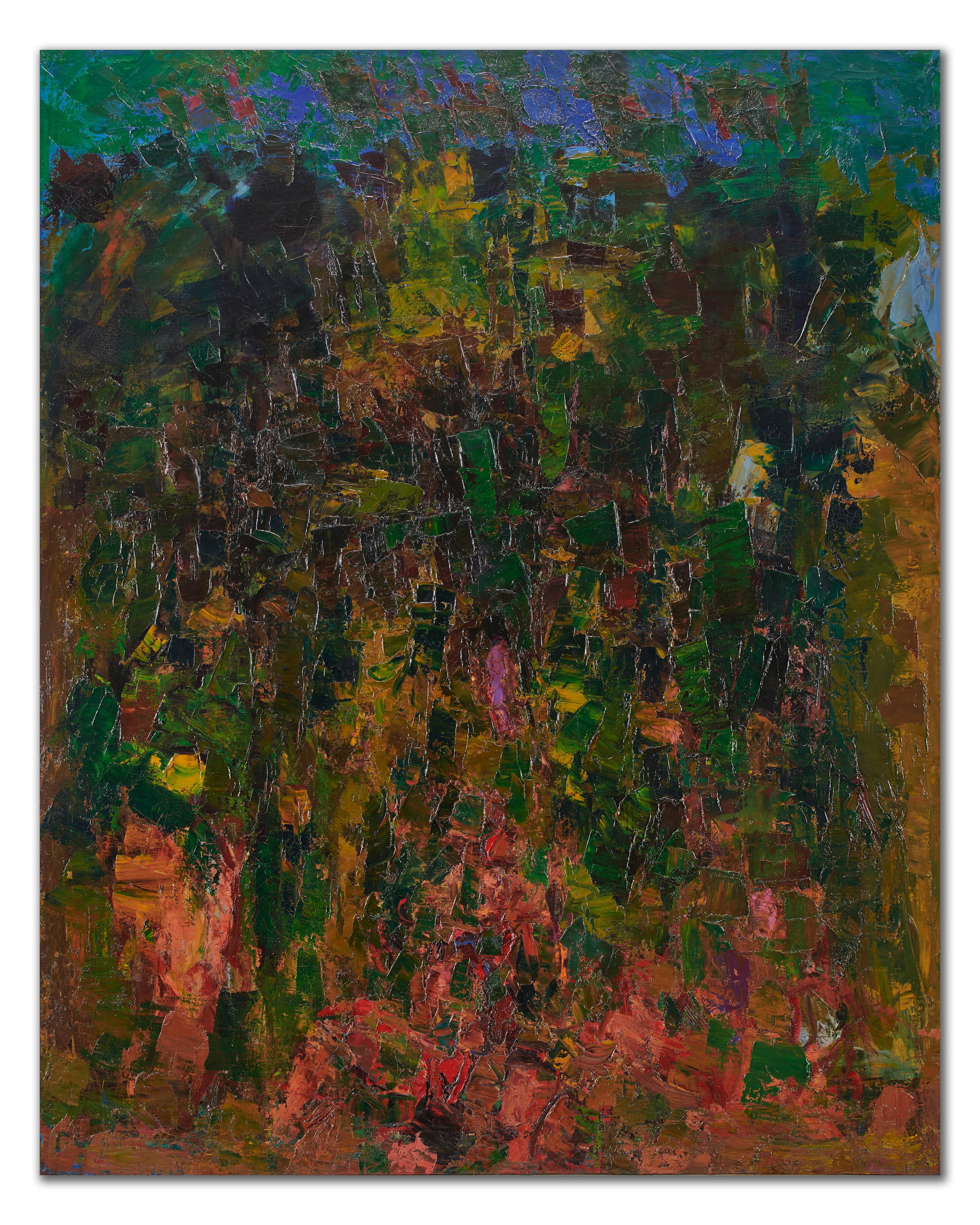 Ennio Morlotti - Collina a Imbersago (Paesaggio con figure)