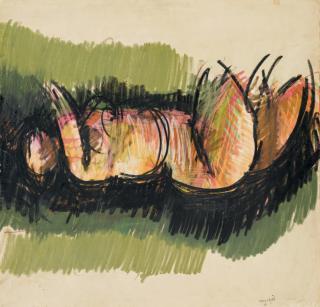 Ennio Morlotti - Nudo disteso