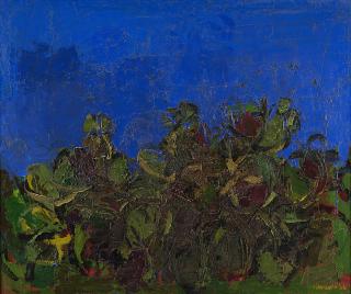 Ennio Morlotti - Paesaggio ligure con cactus