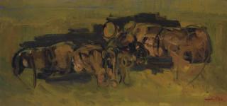 Ennio Morlotti - Studio per spiaggia n. 3