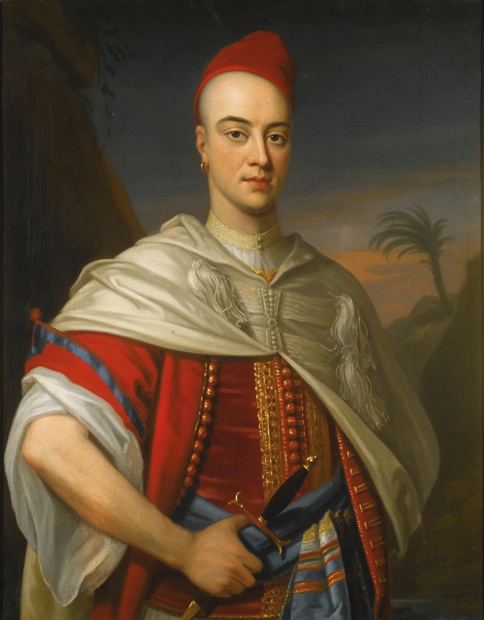 Enoch Seeman - Portrait Of A Gentleman In Moroccan Dress, Probably John Montagu, 2Nd Duke Of Montagu (1690-1749)