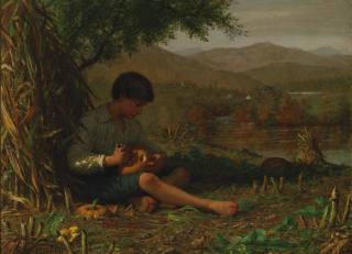 Enoch Wood Perry - Carving A Jack O\'Lantern