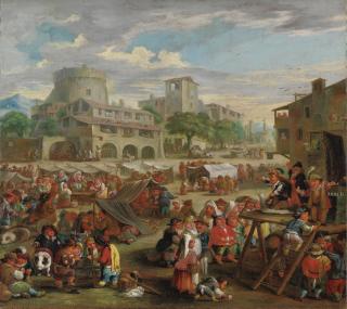 Enrico Albricci - Scena Di Mercato E Arringa Del Ciarlatano