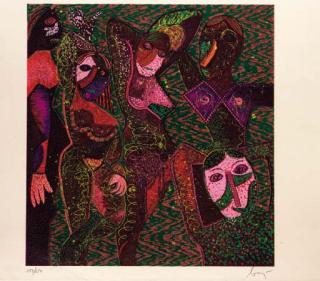 Enrico Baj - Baj chez Baj: Les Demoiselles d\'Avignon (E. 379)