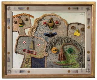 Enrico Baj - Dinner party in Malmoe