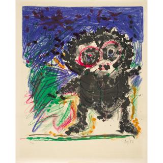 Enrico Baj - Due animali (Two Animals); Il piccolo figlio dell\'Hububu (The Little Son of Hububu) (2 works)