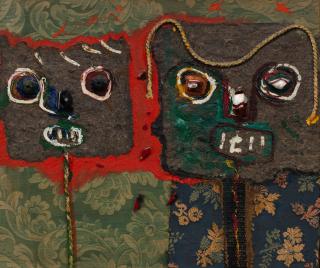 Enrico Baj - Due teste