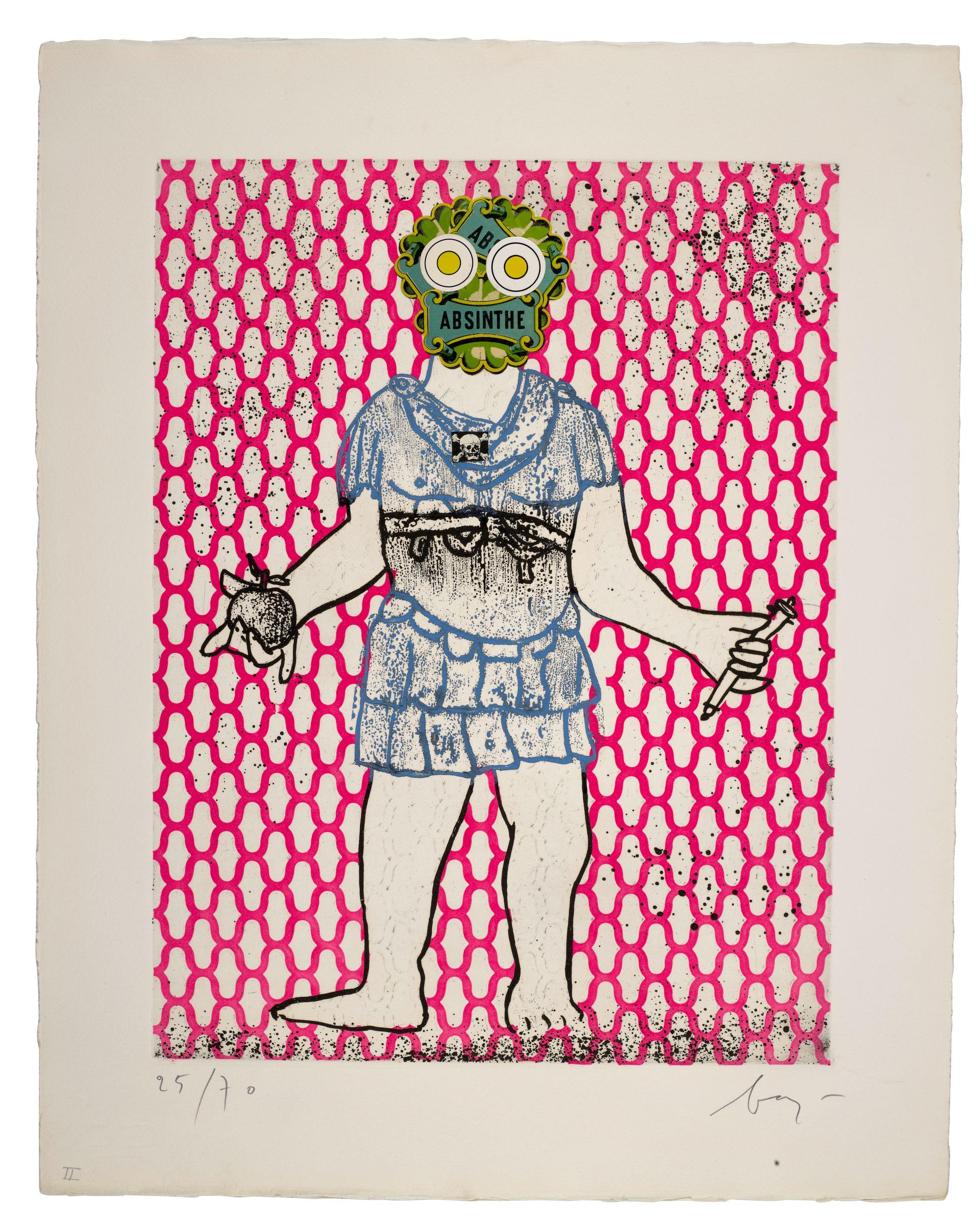 Enrico Baj - Imperatores Romani (5 works)