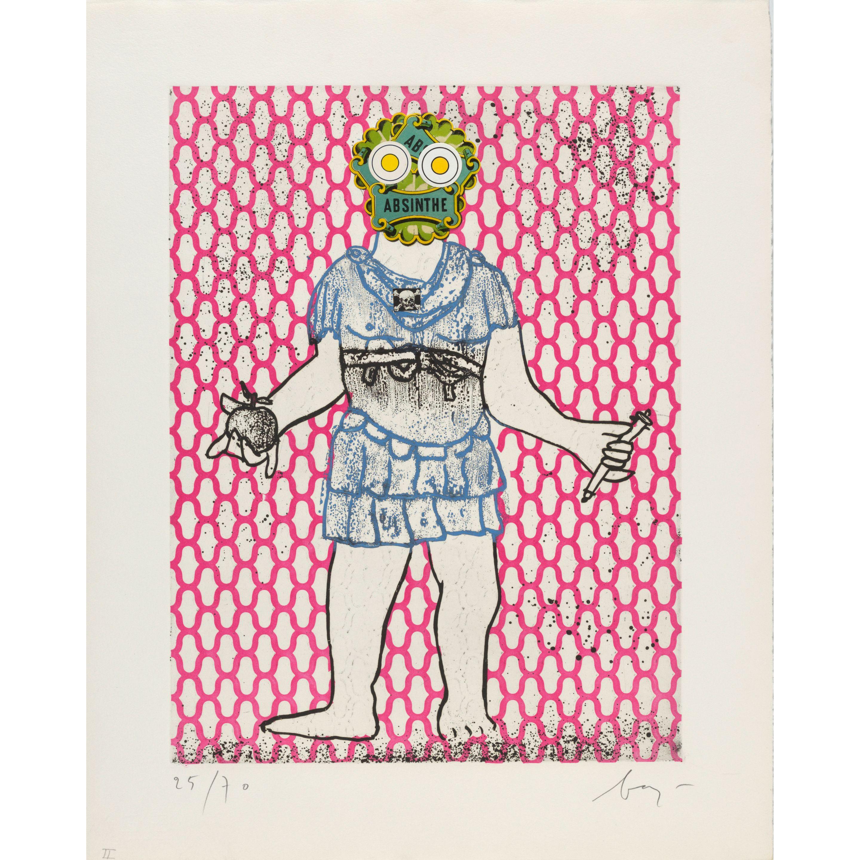 Enrico Baj - Imperatores Romani (5 works)