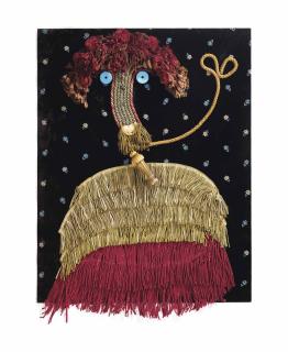 Enrico Baj - La Baronne Annette Droste - Hülschoff, Poétesse Allemande