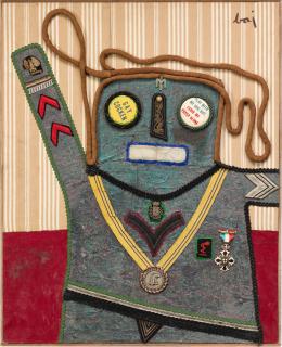 Enrico Baj - Le Chevalier de Quincy (environ 1700)