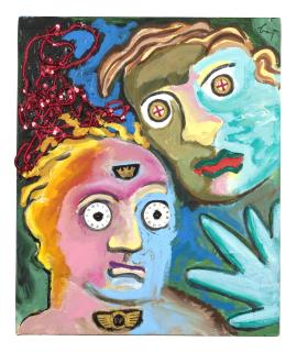 Enrico Baj - Les yeux horloges