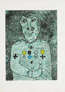 Enrico Baj - Personnage de guerre.