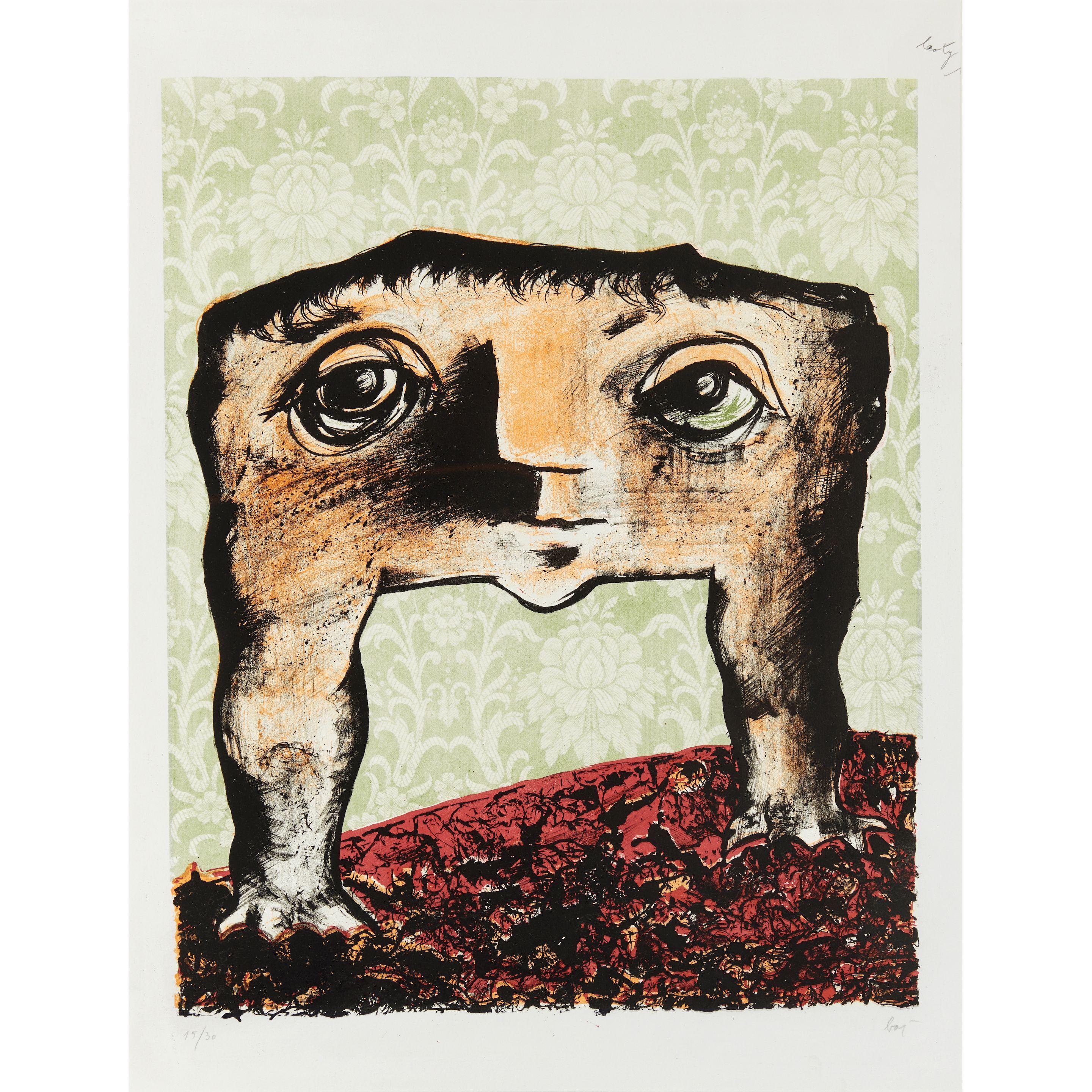 Enrico Baj - Ultracorpo; Free party; Profilo di Generale; Baccanale (4 works)