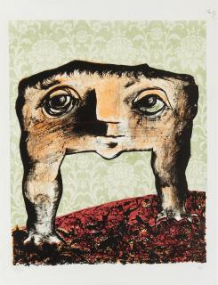 Enrico Baj - Ultracorpo; Free party; Profilo di Generale; Baccanale (4 works)