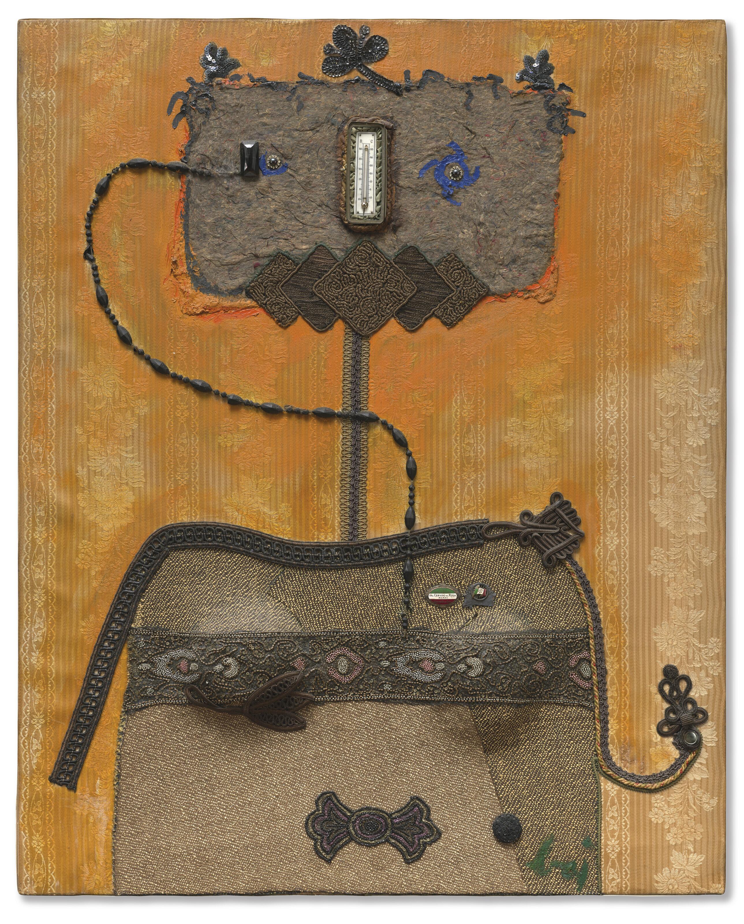 Enrico Baj - Une dame très sensible au climat