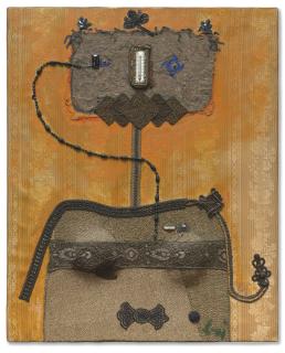 Enrico Baj - Une dame très sensible au climat