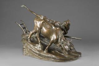 Enrico Butti - Carro con buoi