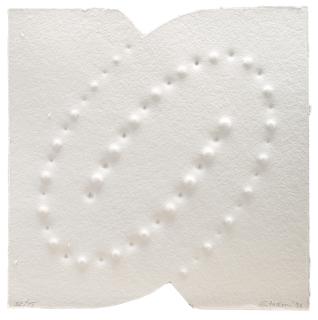 Enrico Castellani - Artist book with five original copperplate