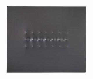 Enrico Castellani - Senza Titolo (Superficie Nera)