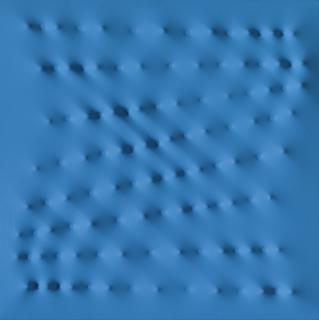 Enrico Castellani - Superficie Blu 