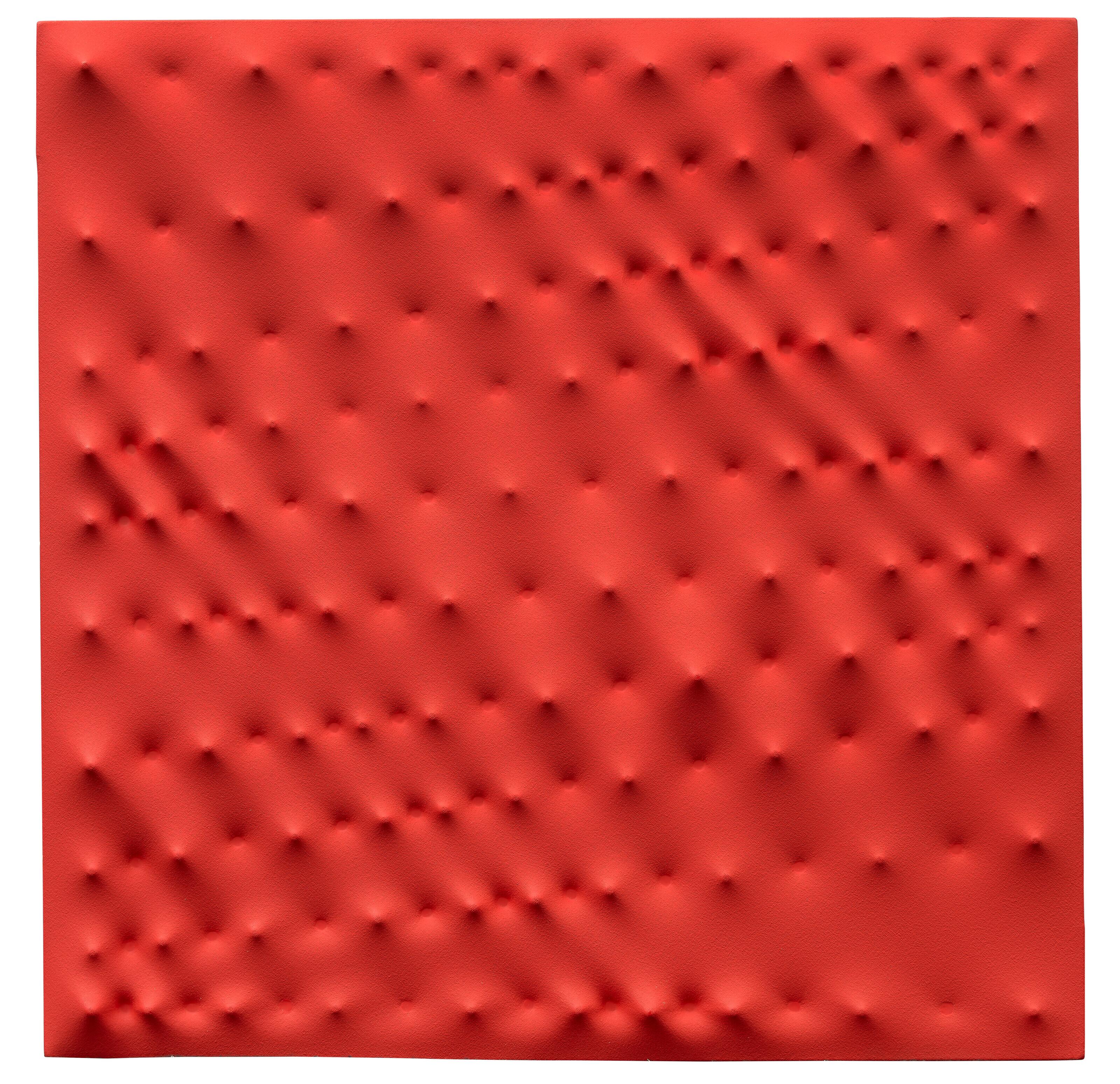 Enrico Castellani - Superficie rossa