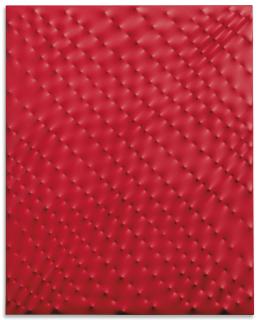 Enrico Castellani - Superficie Rossa