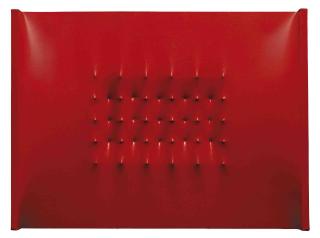 Enrico Castellani - Superficie rossa