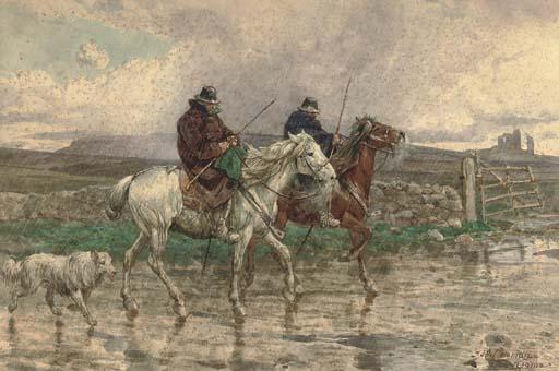 Enrico Coleman - Butteri In The Rain In The Roman Campagna