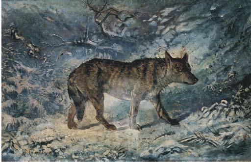 Enrico Coleman - Lupo Nel Bosco Innevato