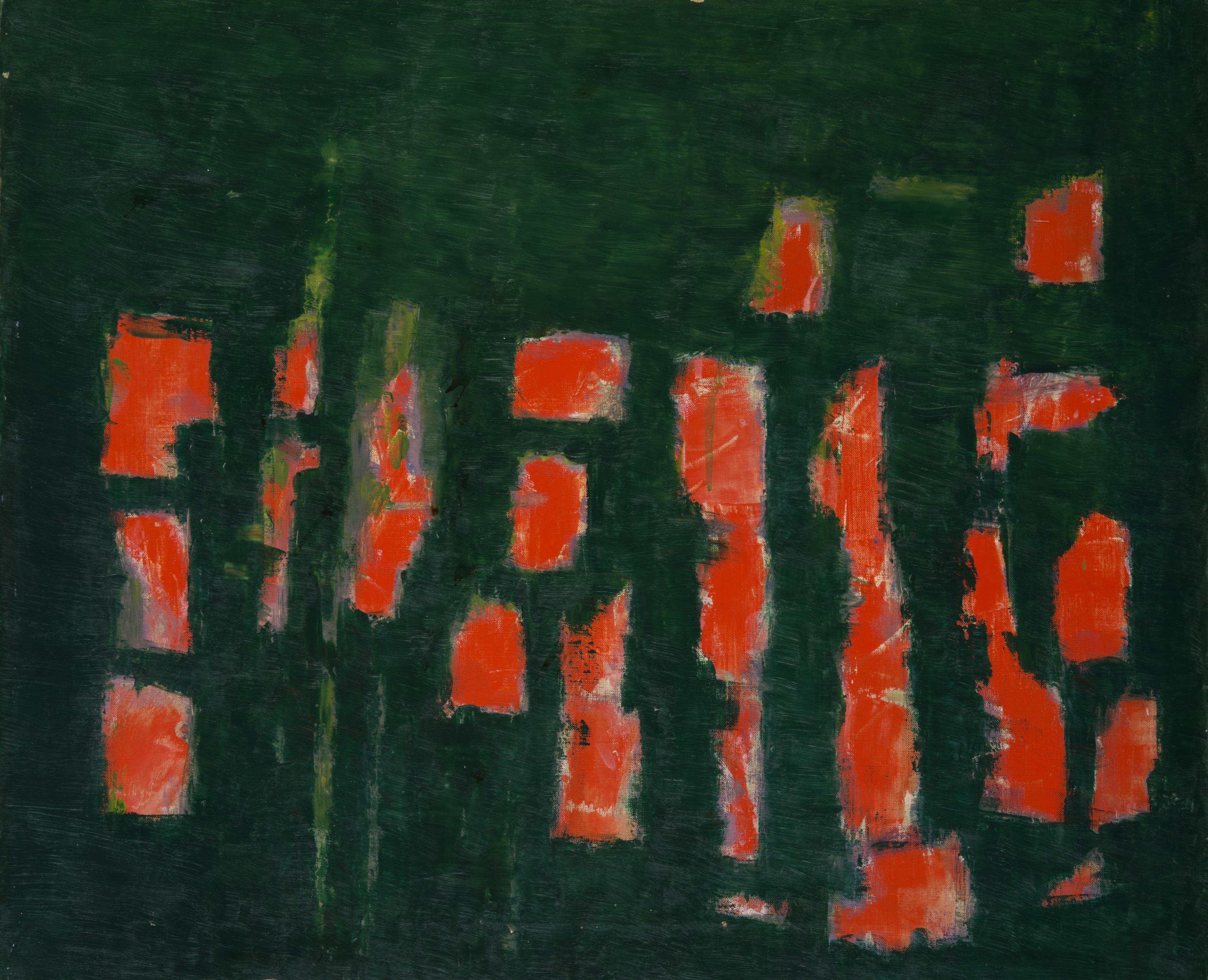 Enrico Della Torre - Fiori rossi nel giardino