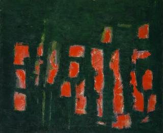 Enrico Della Torre - Fiori rossi nel giardino