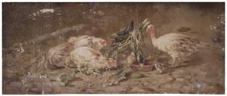 Enrico Meneghelli - Galline, tacchino, pulcini