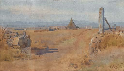 Enrico Nardi - Campagna Romana Con Antico Acquedotto