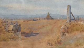 Enrico Nardi - Campagna Romana Con Antico Acquedotto