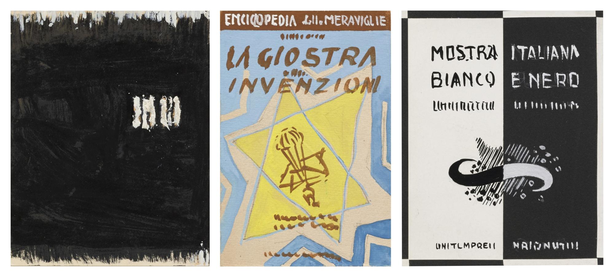 Enrico Prampolini - Bozzetto Per Composizione / Enciclopedia Delle Meraviglie / Taccuino Dni4