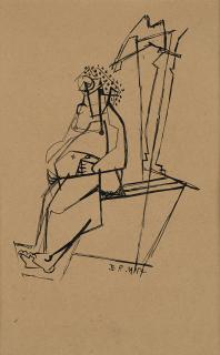 Enrico Prampolini - Donna seduta