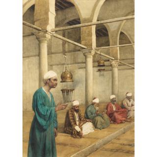 Enrico Tarenghi - La Prièreenrico Tarenghi ; The Prayer ; Signed Lower Right ; Watercolour