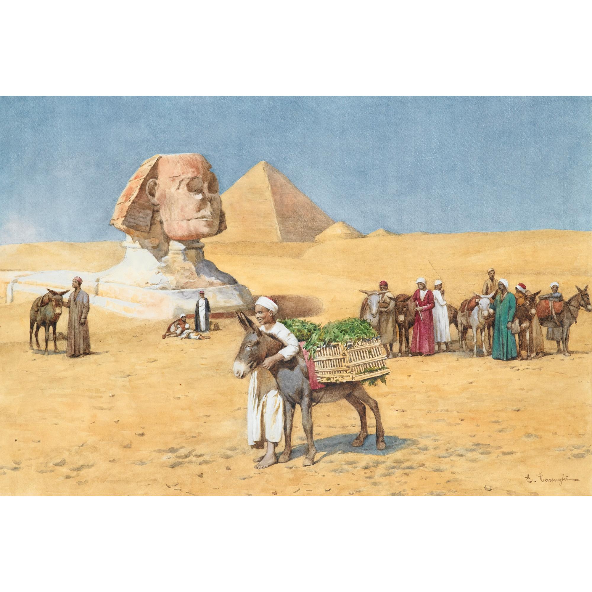 Enrico Tarenghi - Les Aniers Devant Le Sphinx