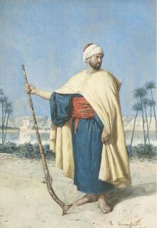 Enrico Tarenghi - Oriental portant un fusil