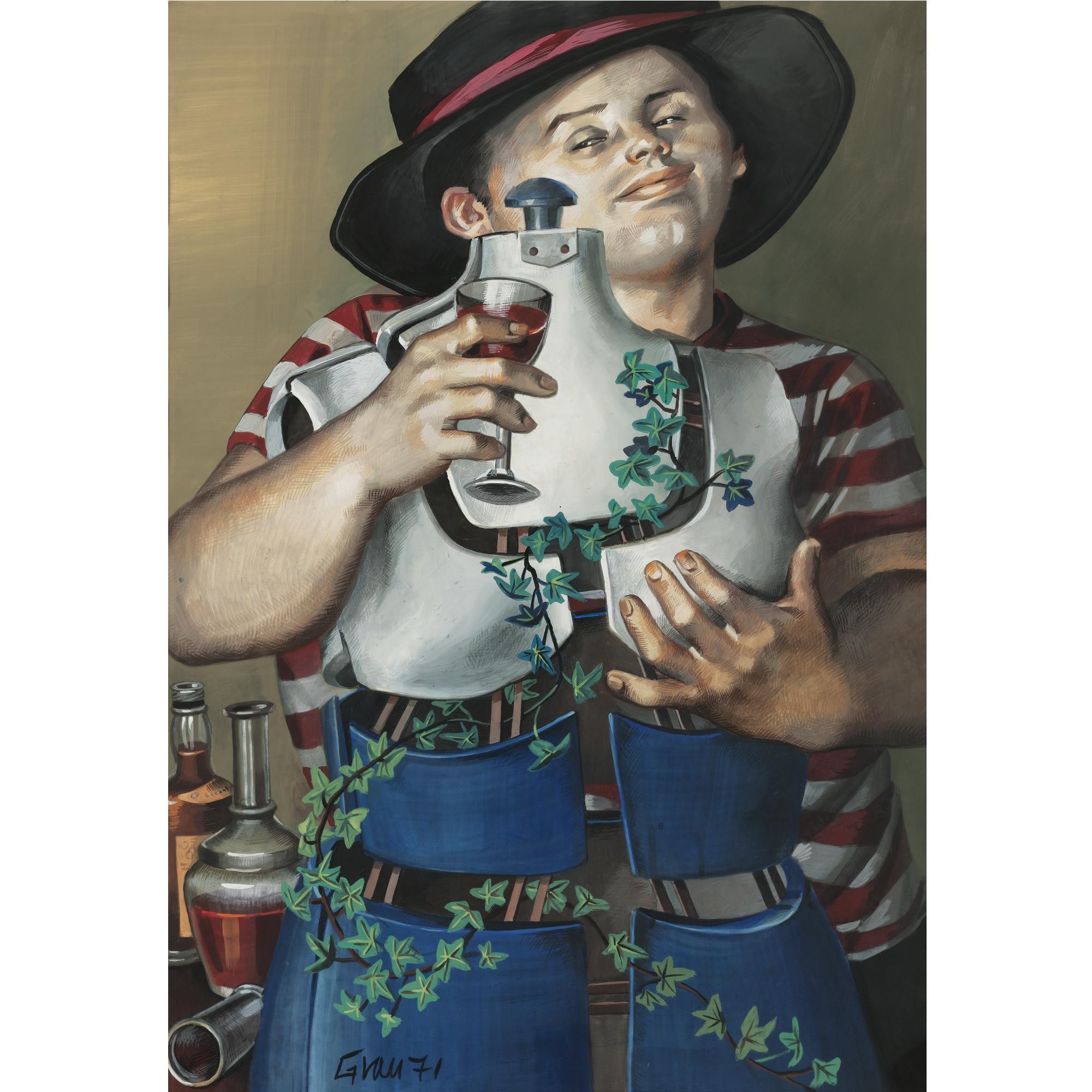 Enrique Grau - Hombre Con Maniquí