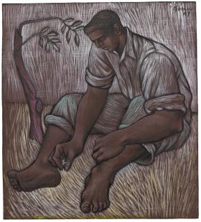 Enrique Grau - Hombre Sentado