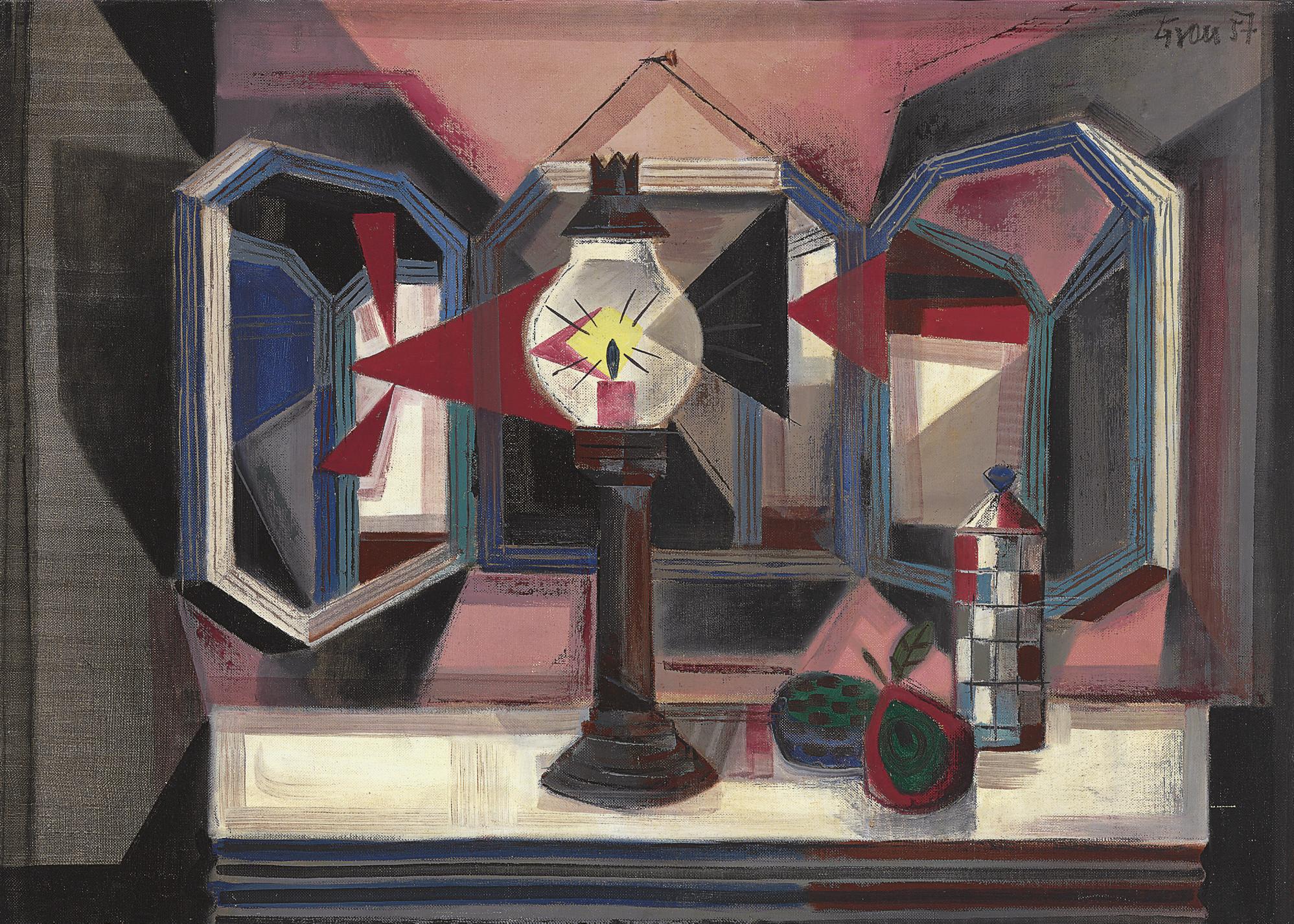 Enrique Grau - Lámpara- Naturaleza muerta