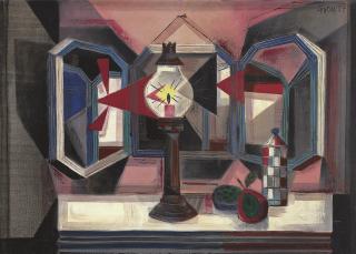 Enrique Grau - Lámpara- Naturaleza muerta