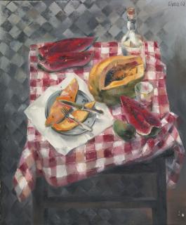 Enrique Grau - Mesa Con Frutas